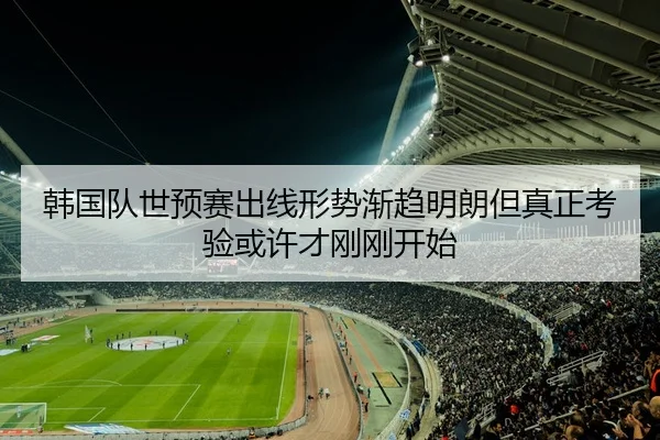 韩国队世预赛出线形势渐趋明朗但真正考验或许才刚刚开始